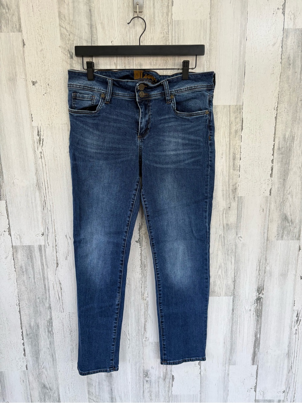 Kut from the Kloth Women’s Size 10 32X28 Zip & 2 Button Closure Blue Denim Jeans